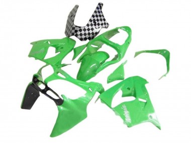 2002-2003 Kawasaki ZX9R Motorcycle Fairings - Green Black Checkered Canada for Sale