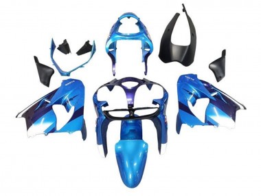 2002-2003 Kawasaki ZX9R Motorcycle Fairings - Blue White Black Canada for Sale