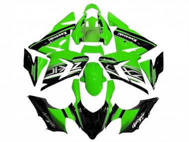 2004-2005 Kawasaki ZX10R Motorcycle Fairings - Black Green Silver Canada for Sale