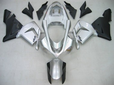 2004-2005 Kawasaki ZX10R Motorcycle Fairings - Glossy Silver Matte Black Canada for Sale