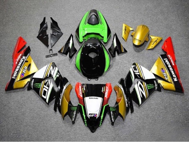 2004-2005 Kawasaki ZX10R Motorcycle Fairings - Gold Black Green White Red Canada for Sale