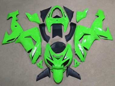 2006-2007 Kawasaki ZX10R Motorcycle Fairings - Green White Black Canada for Sale