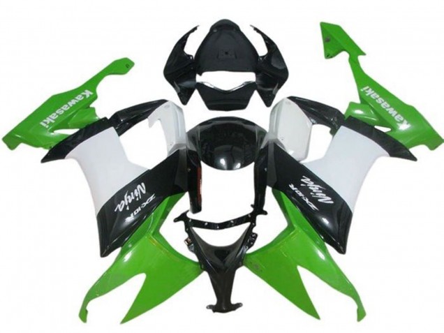 2008-2010 Kawasaki ZX10R Motorcycle Fairing - Green White Black Canada for Sale