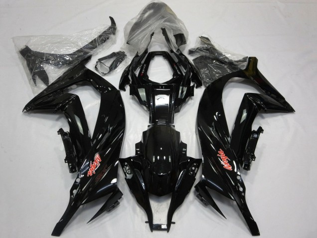 2011-2015 Kawasaki ZX10R Motorcycle Fairings - Glossy Black Red Canada for Sale