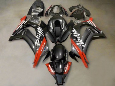 2011-2015 Kawasaki ZX10R Motorcycle Fairings - Faux Carbon Fiber Red White Canada for Sale