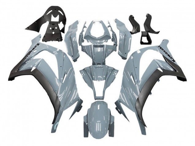 2011-2015 Kawasaki ZX10R Motorcycle Fairings - Nardo Grey Matte Black Canada for Sale