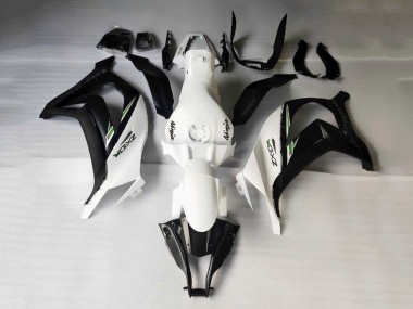 2016-2020 Kawasaki ZX10R Motorcycle Fairings - White Black Green Stripe Canada for Sale
