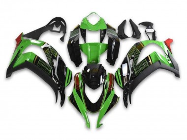 2016-2020 Kawasaki ZX10R Motorcycle Fairings - Green Glossy Black Red Honeycomb Canada for Sale