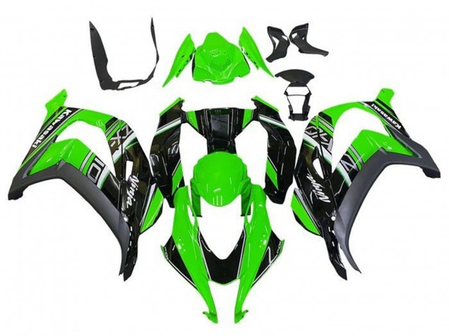 2016-2020 Kawasaki ZX10R Motorcycle Fairings - Green Black Grey Canada for Sale