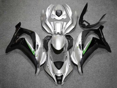 2016-2020 Kawasaki ZX10R Motorcycle Fairings - Silver Green Black Canada for Sale