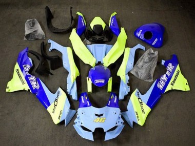 2021-2025 Kawasaki ZX10R Motorcycle Fairings - Blue Yellow GYTR 46 Canada for Sale