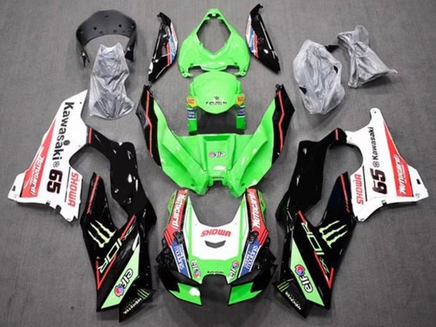 2021-2025 Kawasaki ZX10R Motorcycle Fairings - Green Black Red White Blue Showr Elf Monster 65 Canada for Sale