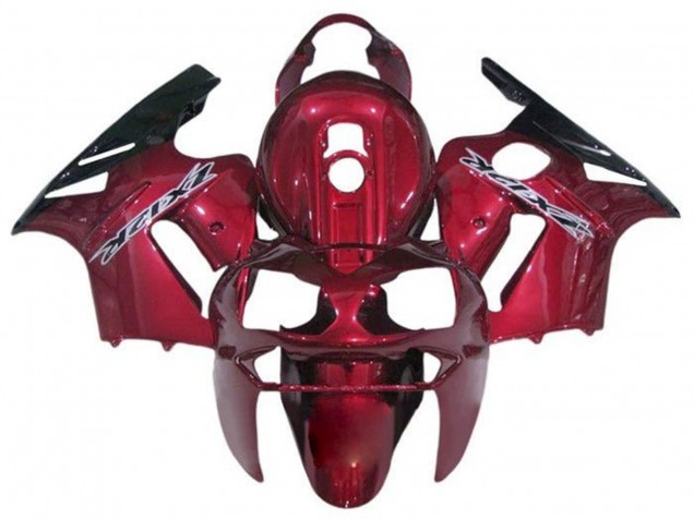 2000-2001 Kawasaki ZX12R Motorcycle Fairings - Candy Red Black White Canada for Sale