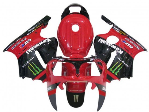 2000-2001 Kawasaki ZX12R Motorcycle Fairings - Red Black Green Monster Canada for Sale