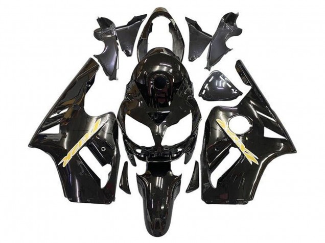 2002-2006 Kawasaki ZX12R Motorcycle Fairing - Glossy Black Gold Canada for Sale