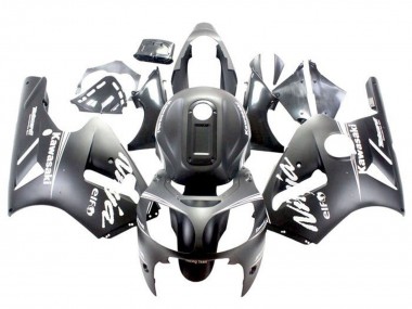 2002-2006 Kawasaki ZX12R Motorcycle Fairings - Matte Black White Canada for Sale