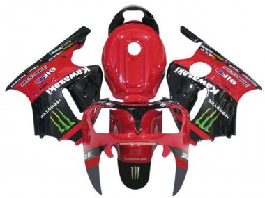 2002-2006 Kawasaki ZX12R Motorcycle Fairings - Red Black Green Elf Monster Canada for Sale