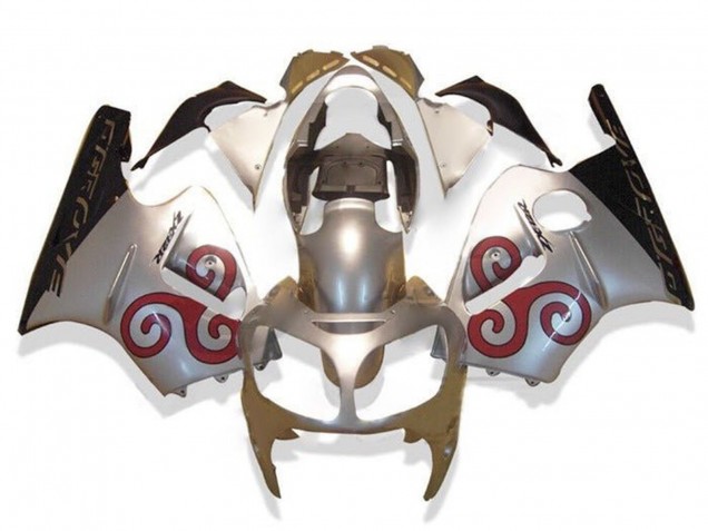 2002-2006 Kawasaki ZX12R Motorcycle Fairings - Silver Red Black Canada for Sale