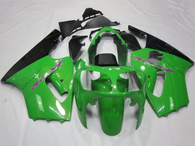 2002-2006 Kawasaki ZX12R Motorcycle Fairings - Green Black Purple Canada for Sale