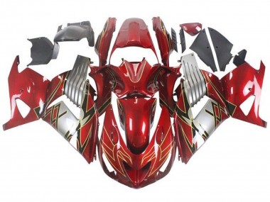 2006-2011 Kawasaki ZX14R ZZR1400 Motorcycle Fairings - Red Silver Black Gold Canada for Sale