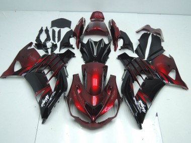2012-2024 Kawasaki ZX14R ZZR1400 Motorcycle Fairing - Red Glossy Black White Ninja Canada for Sale