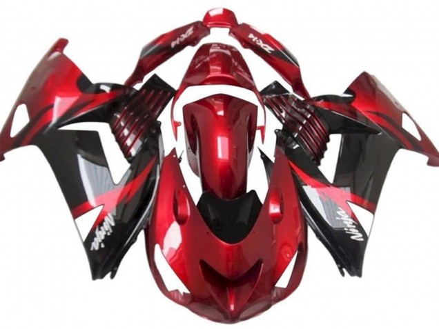 2012-2024 Kawasaki ZX14R ZZR1400 Motorcycle Fairings - Red Glossy Black White Ninja Canada for Sale