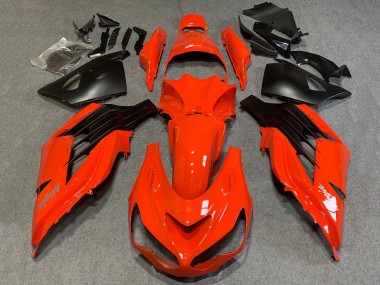 2012-2024 Kawasaki ZX14R ZZR1400 Motorcycle Fairings - Red Matte Black Canada for Sale