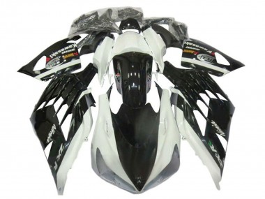 2012-2024 Kawasaki ZX14R ZZR1400 Motorcycle Fairings - White Black Canada for Sale