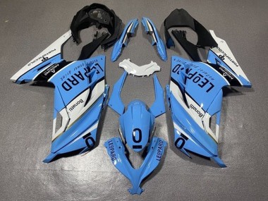 2013-2024 Kawasaki EX300 Motorcycle Fairings - White Blue Black Leopard Canada for Sale