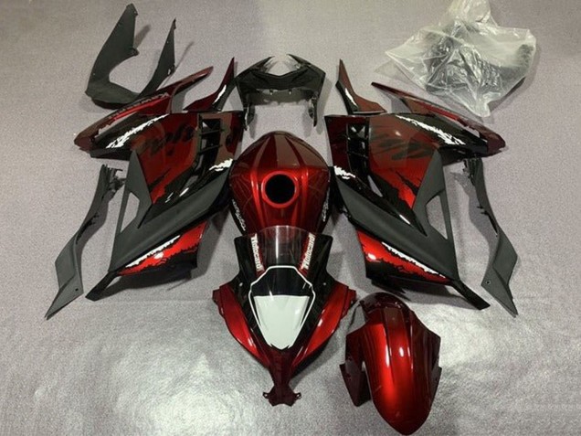 2013-2024 Kawasaki EX300 Motorcycle Fairings - Red Black White Canada for Sale