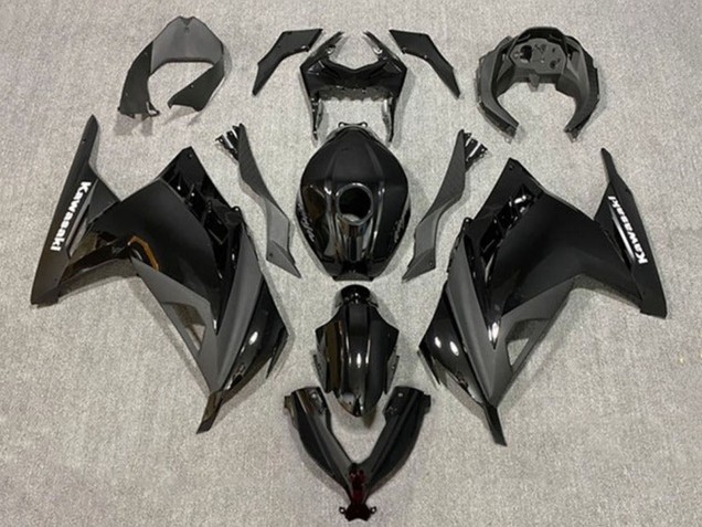 2013-2024 Kawasaki EX300 Motorcycle Fairings - Glossy Black Matte Black Canada for Sale
