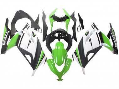 2013-2024 Kawasaki EX300 Motorcycle Fairings - Green White Black Matte Black Canada for Sale