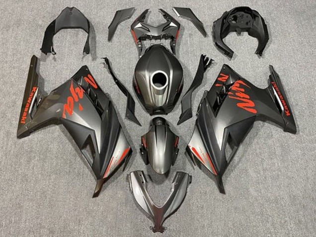 2013-2024 Kawasaki EX300 Motorcycle Fairings - Matte Black Red Canada for Sale