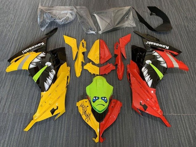 2013-2024 Kawasaki EX300 Motorcycle Fairings - Yellow Red Green Shark Canada for Sale