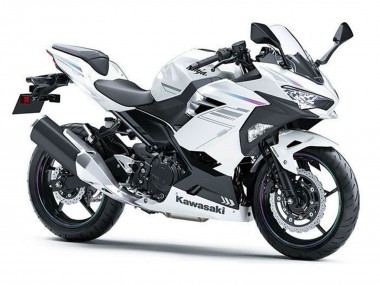 2018-2024 Kawasaki Ninja 400 Motorcycle Fairings - Pearl White Blizzard Canada for Sale