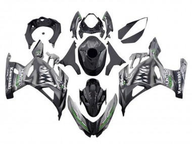 2018-2024 Kawasaki Ninja 400 Motorcycle Fairings - Nardo Grey Black Shark Canada for Sale