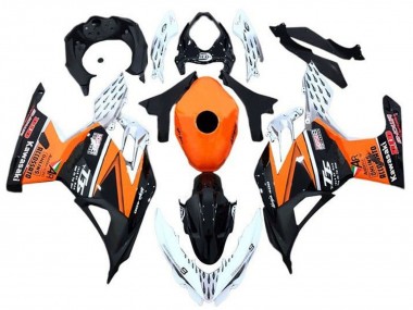2018-2024 Kawasaki Ninja 400 Motorcycle Fairings - Orange White Black Canada for Sale