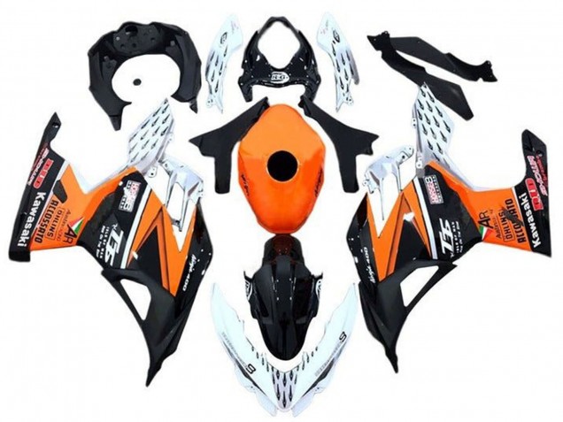 2018-2024 Kawasaki Ninja 400 Motorcycle Fairings - Orange White Black Canada for Sale