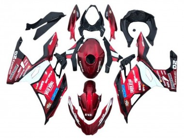 2018-2024 Kawasaki Ninja 400 Motorcycle Fairings - Red Blue White Trick Star Bridgestone Canada for Sale