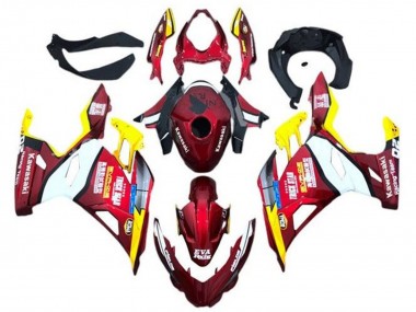 2018-2024 Kawasaki Ninja 400 Motorcycle Fairings - Red Yellow White Blue Eva Racing Canada for Sale