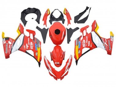 2018-2024 Kawasaki Ninja 400 Motorcycle Fairings - Red White Yellow Black Trick Star Bridgestone Canada for Sale