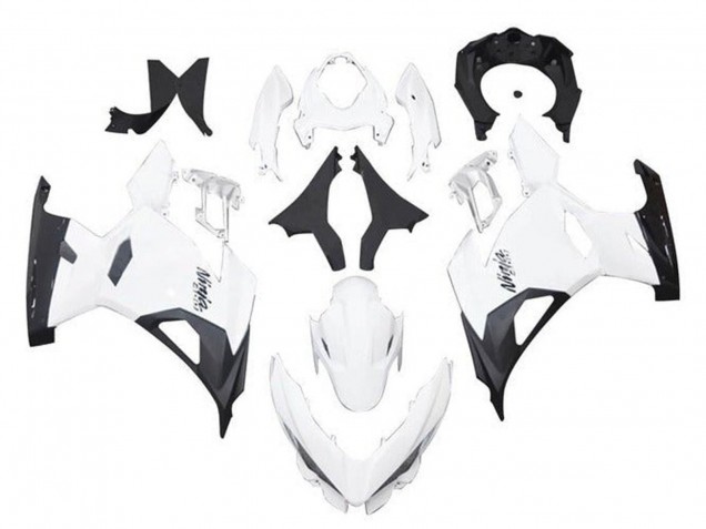 2018-2024 Kawasaki Ninja 400 Motorcycle Fairings - White Black Canada for Sale