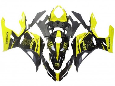 2018-2024 Kawasaki Ninja 400 Motorcycle Fairings - Yellow Black Monster Canada for Sale