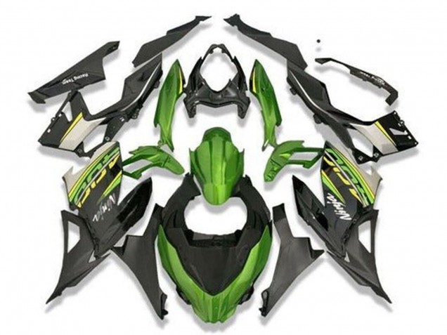 2018-2024 Kawasaki Ninja 400 Motorcycle Fairings - Green Black Grey Canada for Sale