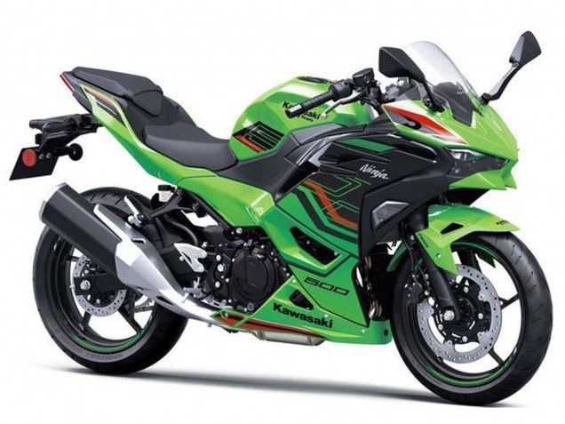2024-2025 Kawasaki Ninja 500 EX500R Motorcycle Fairings - Green Black Red Canada for Sale