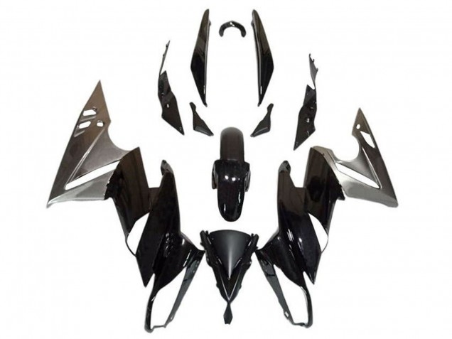 2009-2011 Kawasaki Ninja 650 EX650 Motorcycle Fairings - Glossy Black Silver Canada for Sale