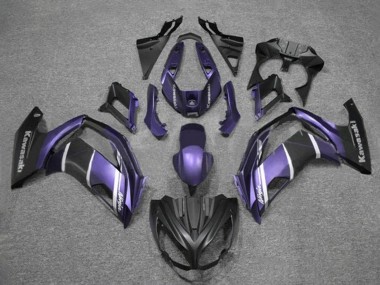 2012-2016 Kawasaki Ninja 650 EX650 Motorcycle Fairings - Purple Silver Matte Black Canada for Sale