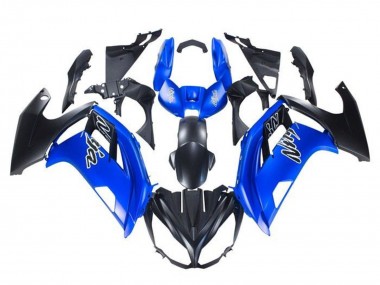 2012-2016 Kawasaki Ninja 650 EX650 Motorcycle Fairings - Blue Matte Black Canada for Sale