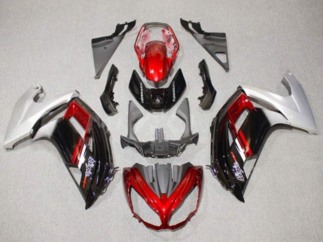 2012-2016 Kawasaki Ninja 650 EX650 Motorcycle Fairings - Silver Red Glossy Black Canada for Sale