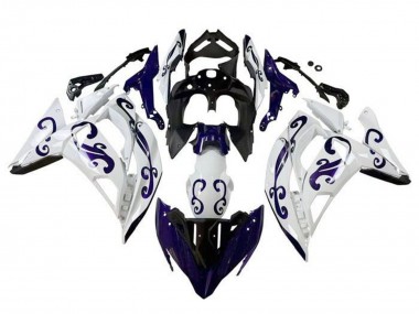 2017-2019 Kawasaki Ninja 650 EX650 Motorcycle Fairings - White Dark Blue Black Canada for Sale